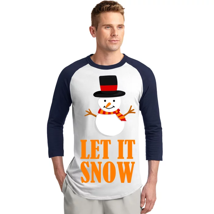 Let It Snow Baseball Sleeve Shirt