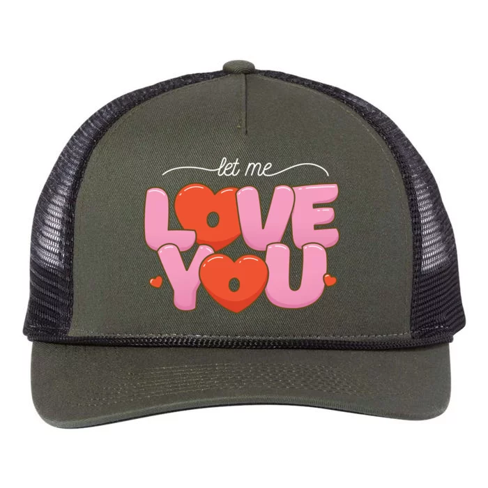 Let Me Love You Retro Rope Trucker Hat Cap