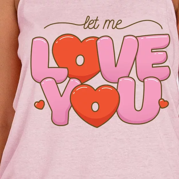 Let Me Love You Women's Knotted Racerback Tank