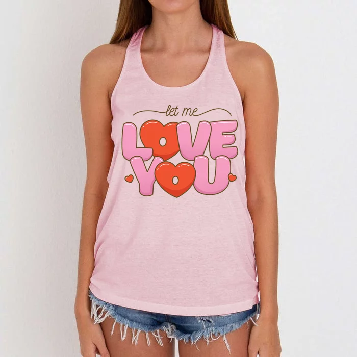 Let Me Love You Women's Knotted Racerback Tank