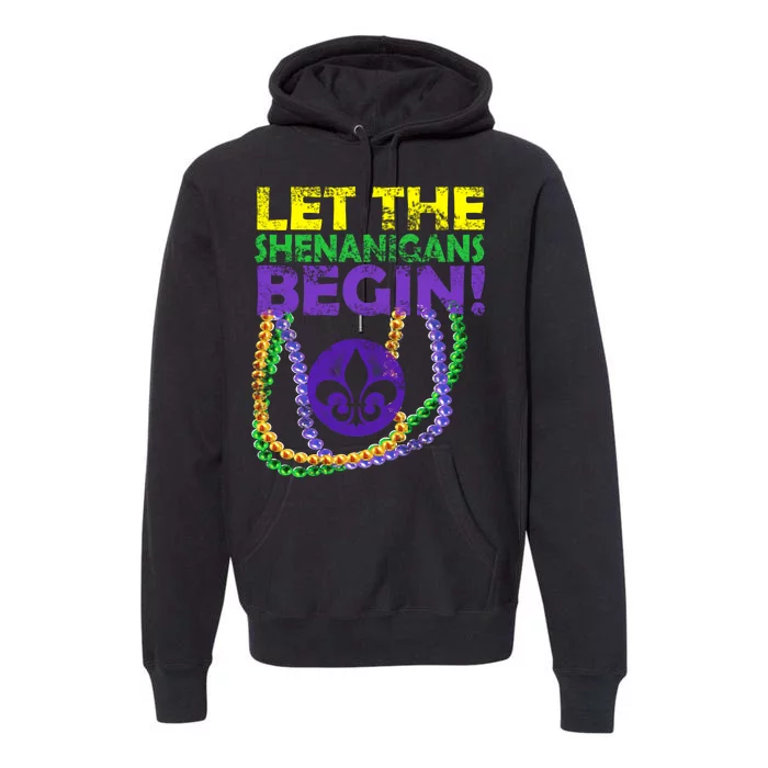 Let Shenanigans Begins Mardi Gras Premium Hoodie