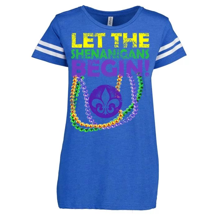 Let Shenanigans Begins Mardi Gras Enza Ladies Jersey Football T-Shirt