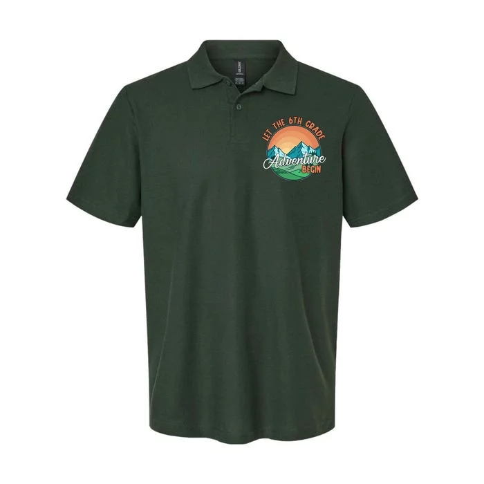 Let The 6th Grade Adventure Begin Softstyle Adult Sport Polo