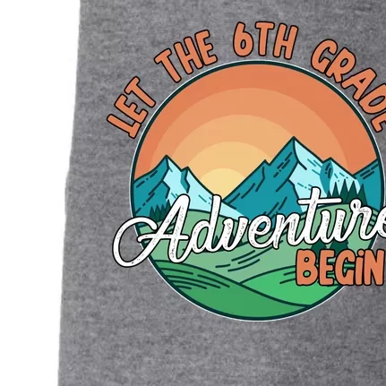 Let The 6th Grade Adventure Begin Doggie 3-End Fleece Hoodie