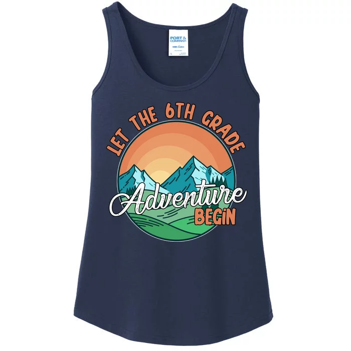 Let The 6th Grade Adventure Begin Ladies Essential Tank