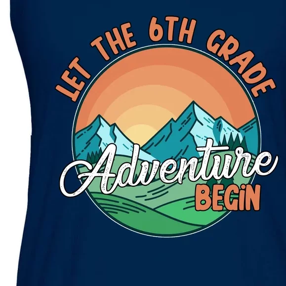 Let The 6th Grade Adventure Begin Ladies Essential Flowy Tank