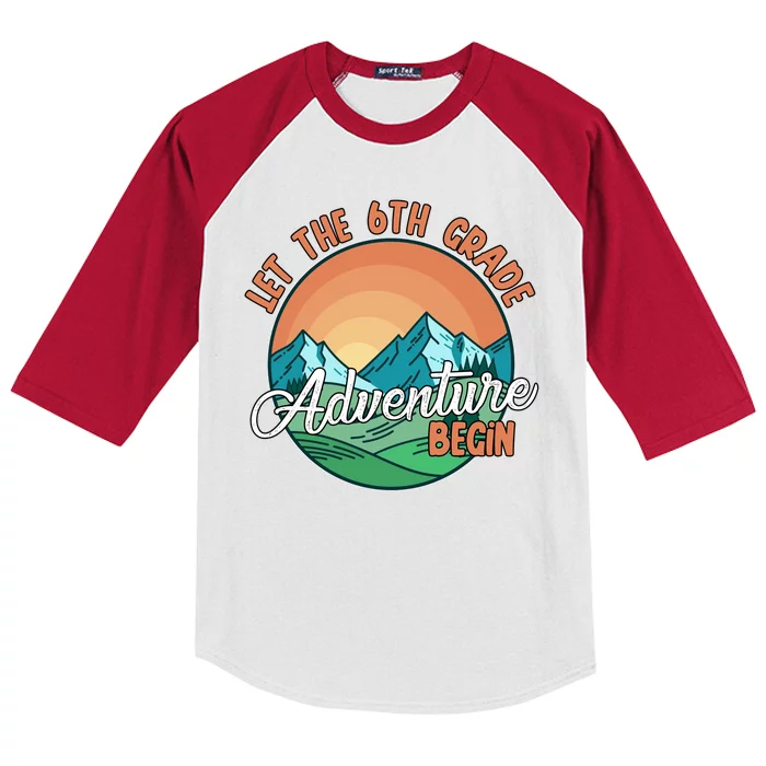 Let The 6th Grade Adventure Begin Kids Colorblock Raglan Jersey