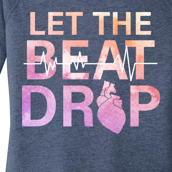 Let The Beat Drop Women's Perfect Tri Tunic Long Sleeve Shirt