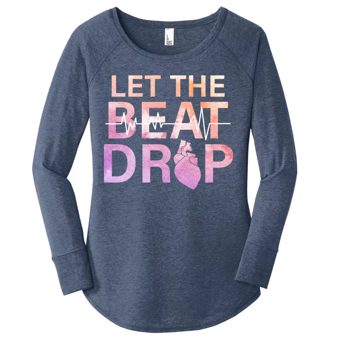 Let The Beat Drop Women's Perfect Tri Tunic Long Sleeve Shirt