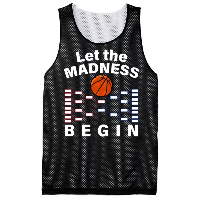 Let The Madness Begin Mesh Reversible Basketball Jersey Tank