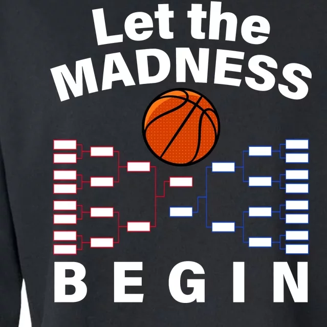 Let The Madness Begin Cropped Pullover Crew