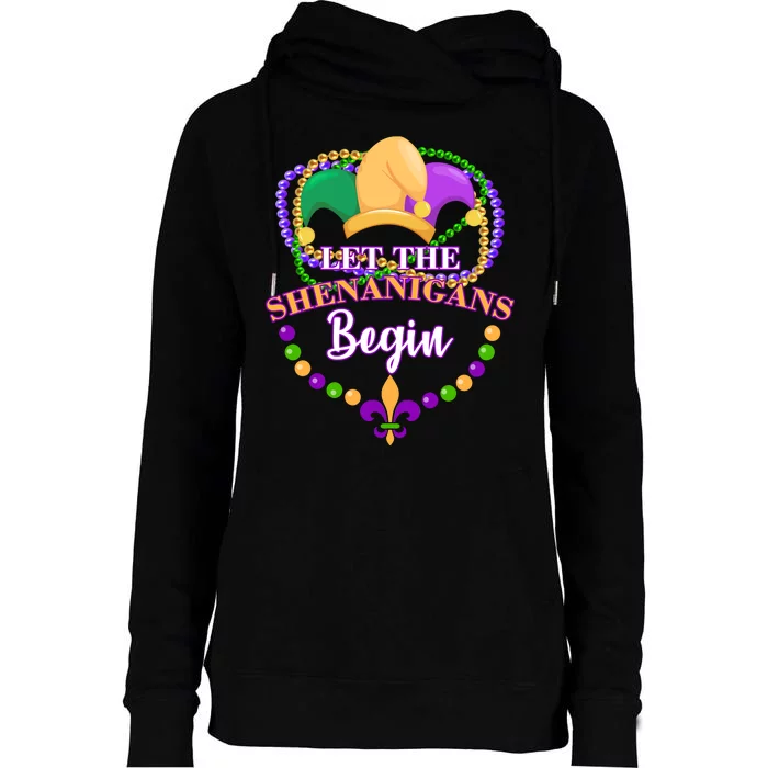 Let the shenanigans begin Womens Funnel Neck Pullover Hood