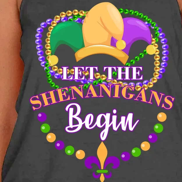 Let the shenanigans begin Women's Knotted Racerback Tank