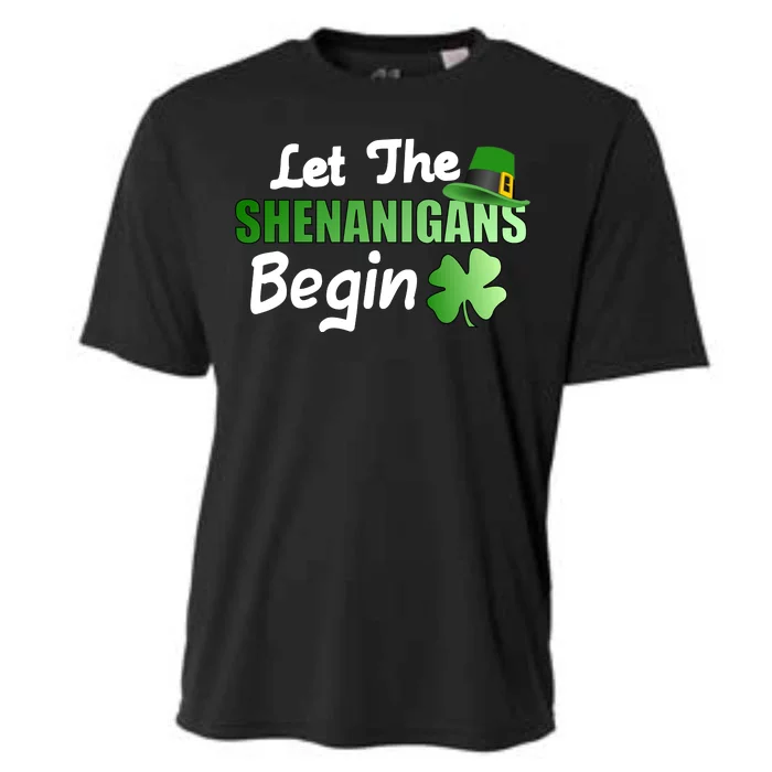 Let The Shenanigans Begin Funny St Patty Cooling Performance Crew T-Shirt