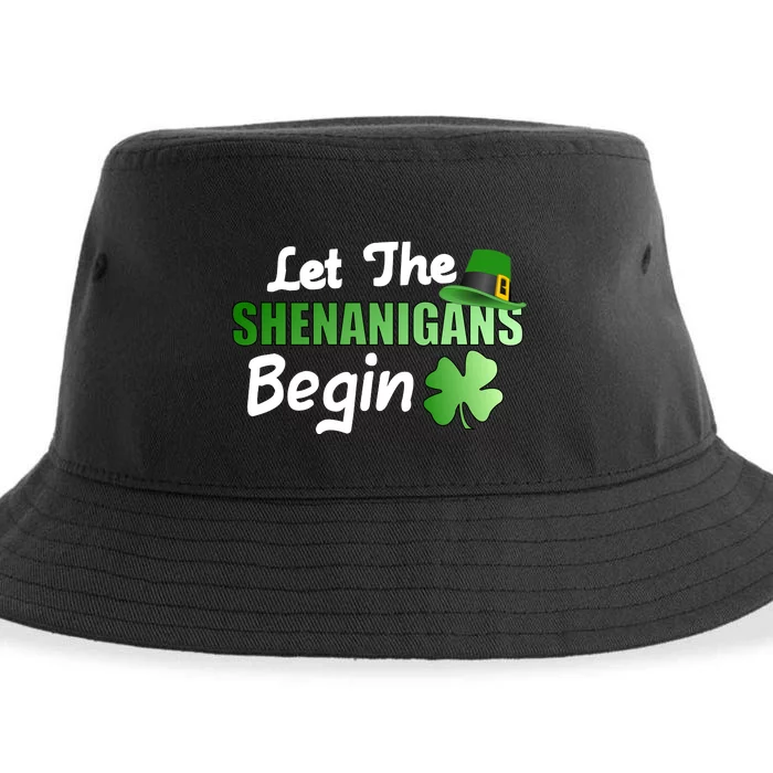 Let The Shenanigans Begin Funny St Patty Sustainable Bucket Hat