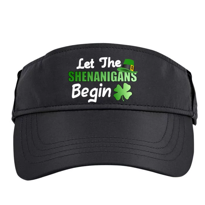 Let The Shenanigans Begin Funny St Patty Adult Drive Performance Visor