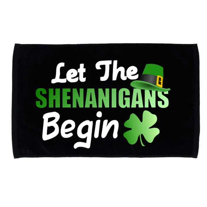 Let The Shenanigans Begin Funny St Patty Microfiber Hand Towel