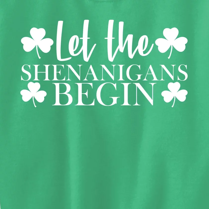 Let The Shenanigans BeginSt Pattys Day Party Kids Sweatshirt