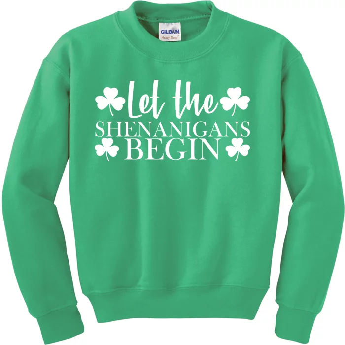 Let The Shenanigans BeginSt Pattys Day Party Kids Sweatshirt