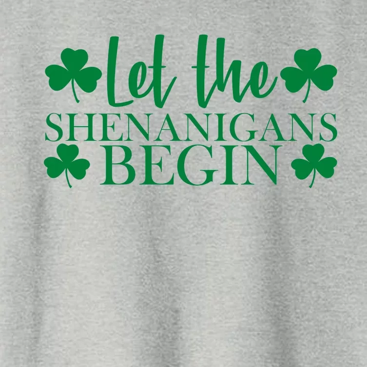 Let The Shenanigans BeginSt Pattys Day Party Women's Crop Top Tee