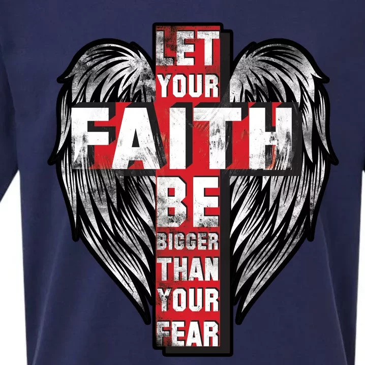 Let Your Faith Be Bigger Than Your Fear Sueded Cloud Jersey T-Shirt