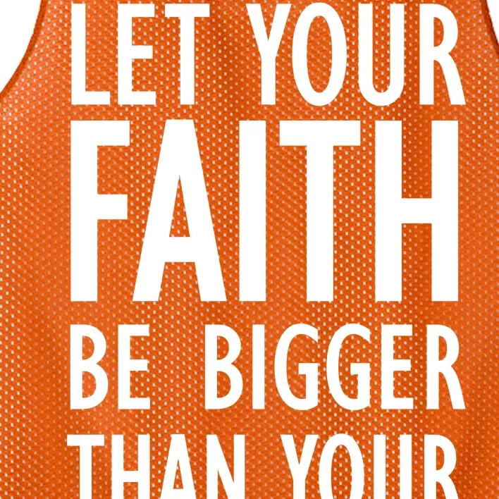 Let Your Faith Be Bigger Than Your Fears Mesh Reversible Basketball Jersey Tank