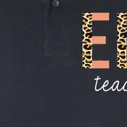 Leopard ELA Teacher English Language Arts Teacher Softstyle Adult Sport Polo