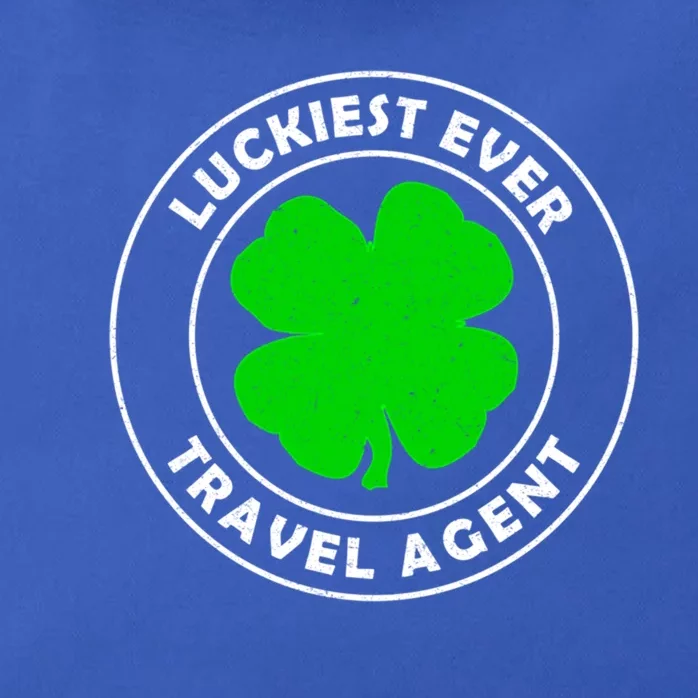 Luckiest Ever Travel Agent Lucky St Patrick's Day Cute Gift Zip Tote Bag