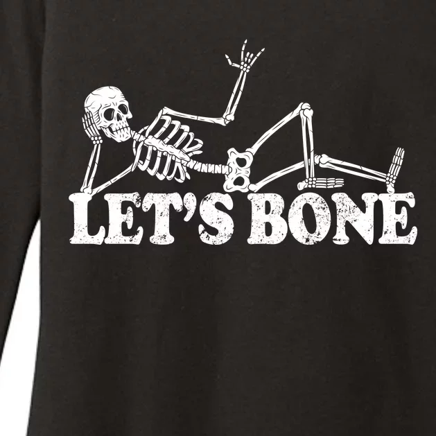 Let's Bone Funny Offensive And Rude Womens CVC Long Sleeve Shirt