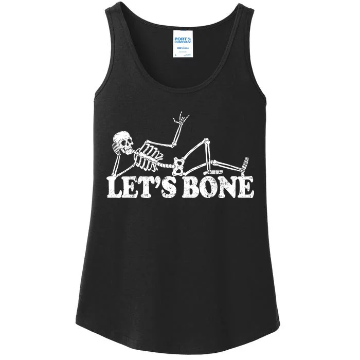 Let's Bone Funny Offensive And Rude Ladies Essential Tank