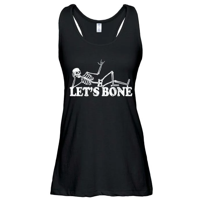 Let's Bone Funny Offensive And Rude Ladies Essential Flowy Tank