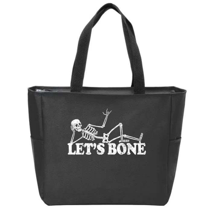 Let's Bone Funny Offensive And Rude Zip Tote Bag