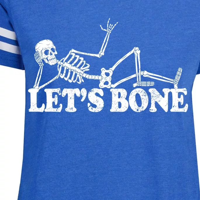 Let's Bone Funny Offensive And Rude Enza Ladies Jersey Football T-Shirt