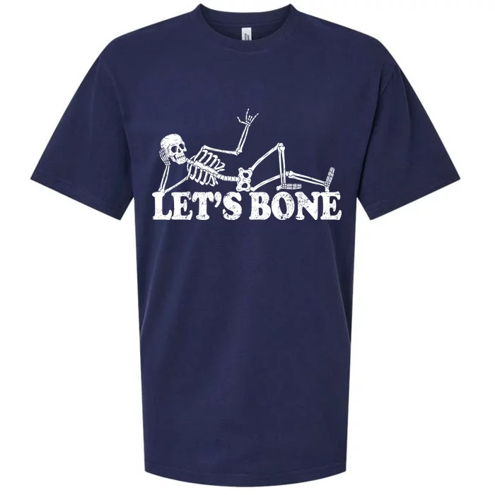 Let's Bone Funny Offensive And Rude Sueded Cloud Jersey T-Shirt