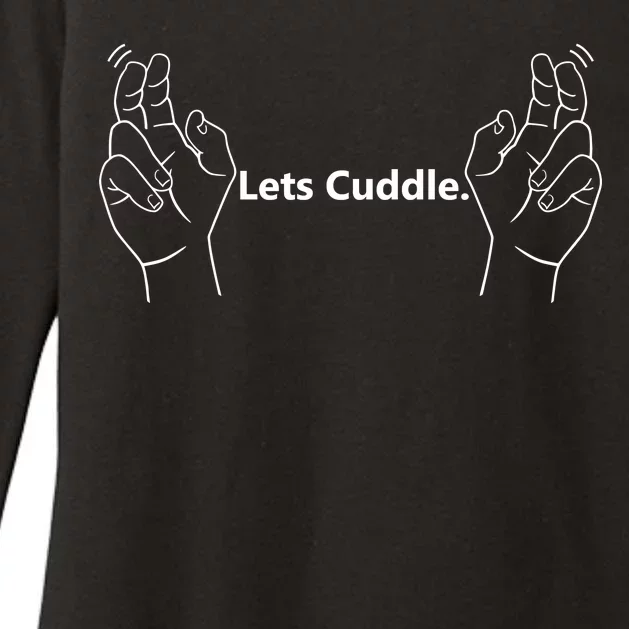 Let's Cuddle Womens CVC Long Sleeve Shirt