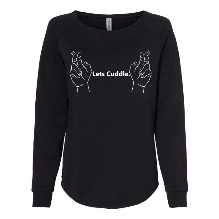 Let's Cuddle Womens California Wash Sweatshirt