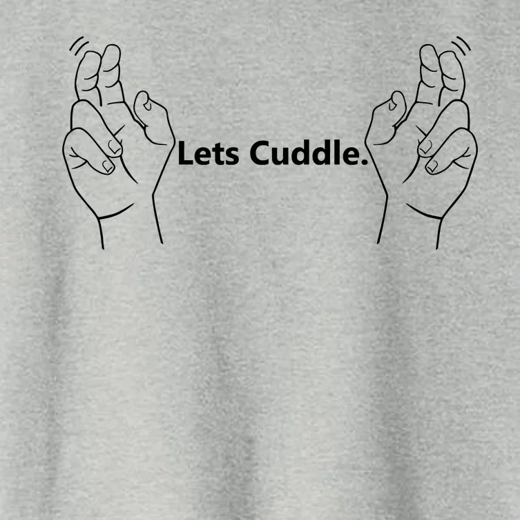 Let's Cuddle Women's Crop Top Tee