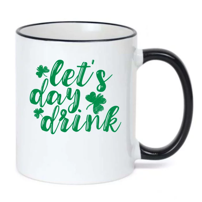 Let's Day Drink Black Color Changing Mug