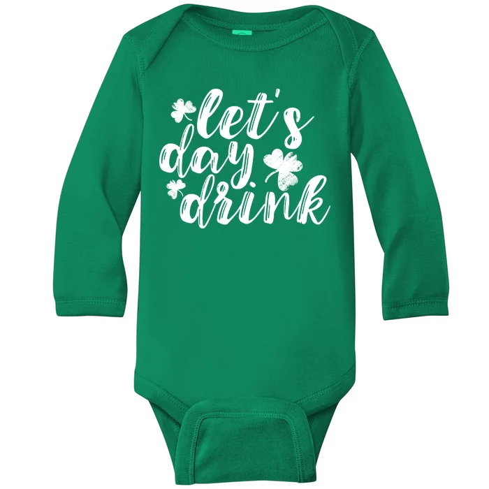 Let's Day Drink Baby Long Sleeve Bodysuit