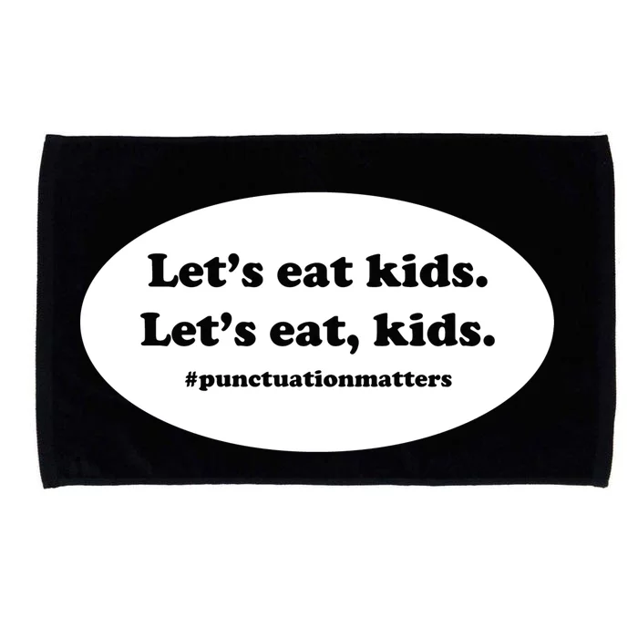 Let's Eat Kids Punctuation Matter Microfiber Hand Towel