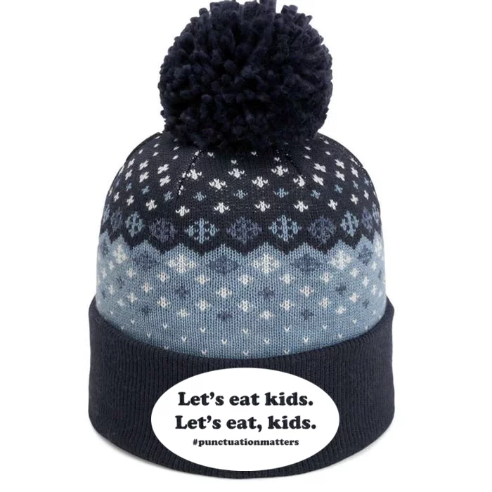 Let's Eat Kids Punctuation Matter The Baniff Cuffed Pom Beanie