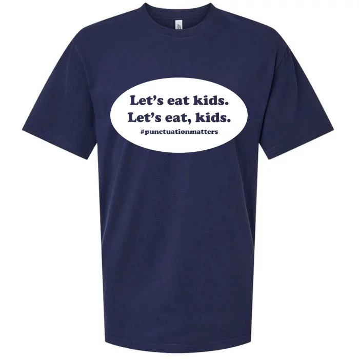 Let's Eat Kids Punctuation Matter Sueded Cloud Jersey T-Shirt