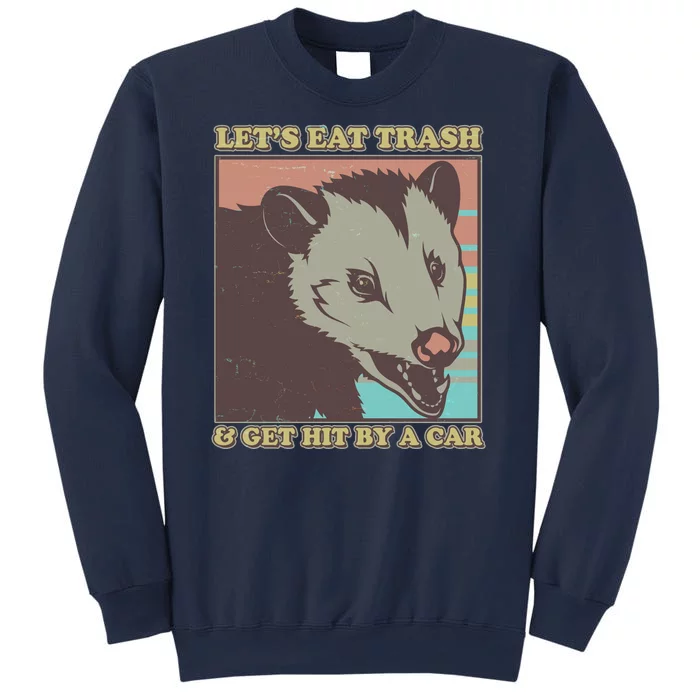 Let's Eat Trash And Get Hit By A Car Opossum Sweatshirt