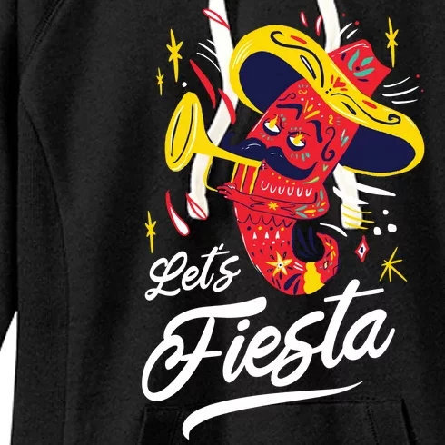 Let's Fiesta Chili Pepper Women's Fleece Hoodie