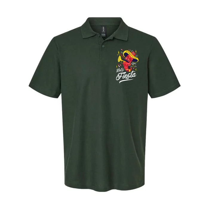 Let's Fiesta Chili Pepper Softstyle Adult Sport Polo