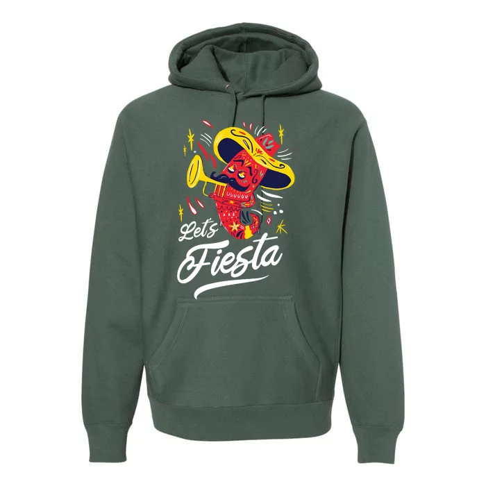 Let's Fiesta Chili Pepper Premium Hoodie