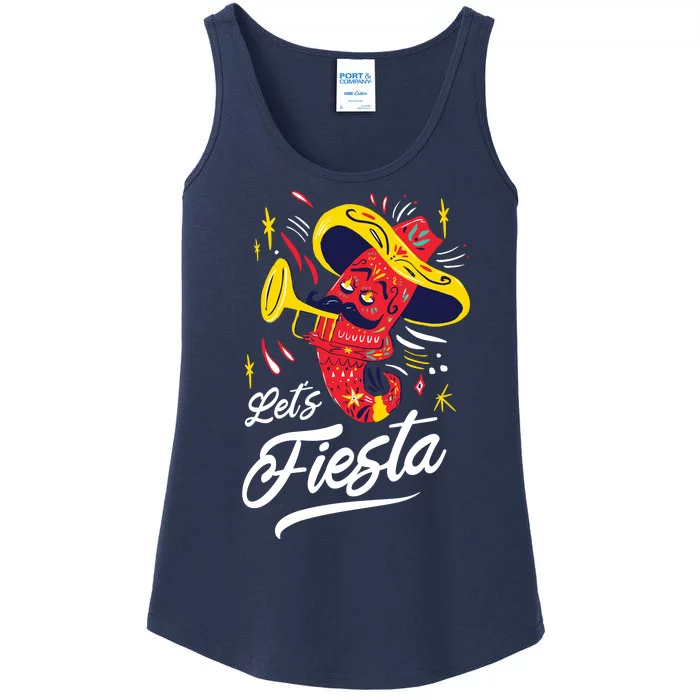 Let's Fiesta Chili Pepper Ladies Essential Tank