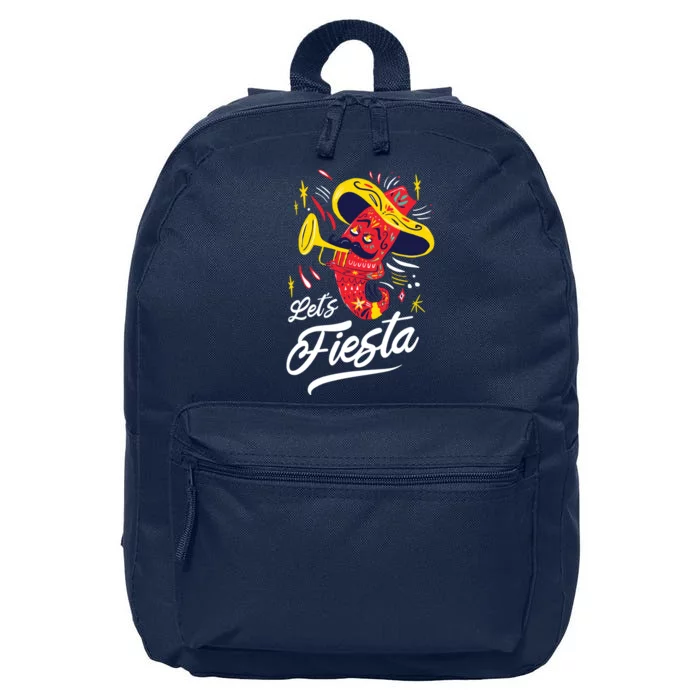 Let's Fiesta Chili Pepper 16 in Basic Backpack