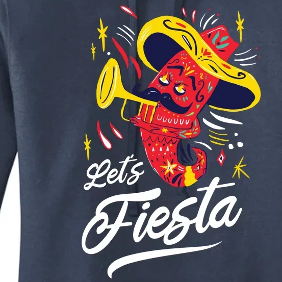 Let's Fiesta Chili Pepper Women's Pullover Hoodie