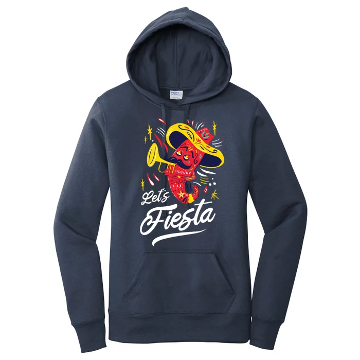 Let's Fiesta Chili Pepper Women's Pullover Hoodie